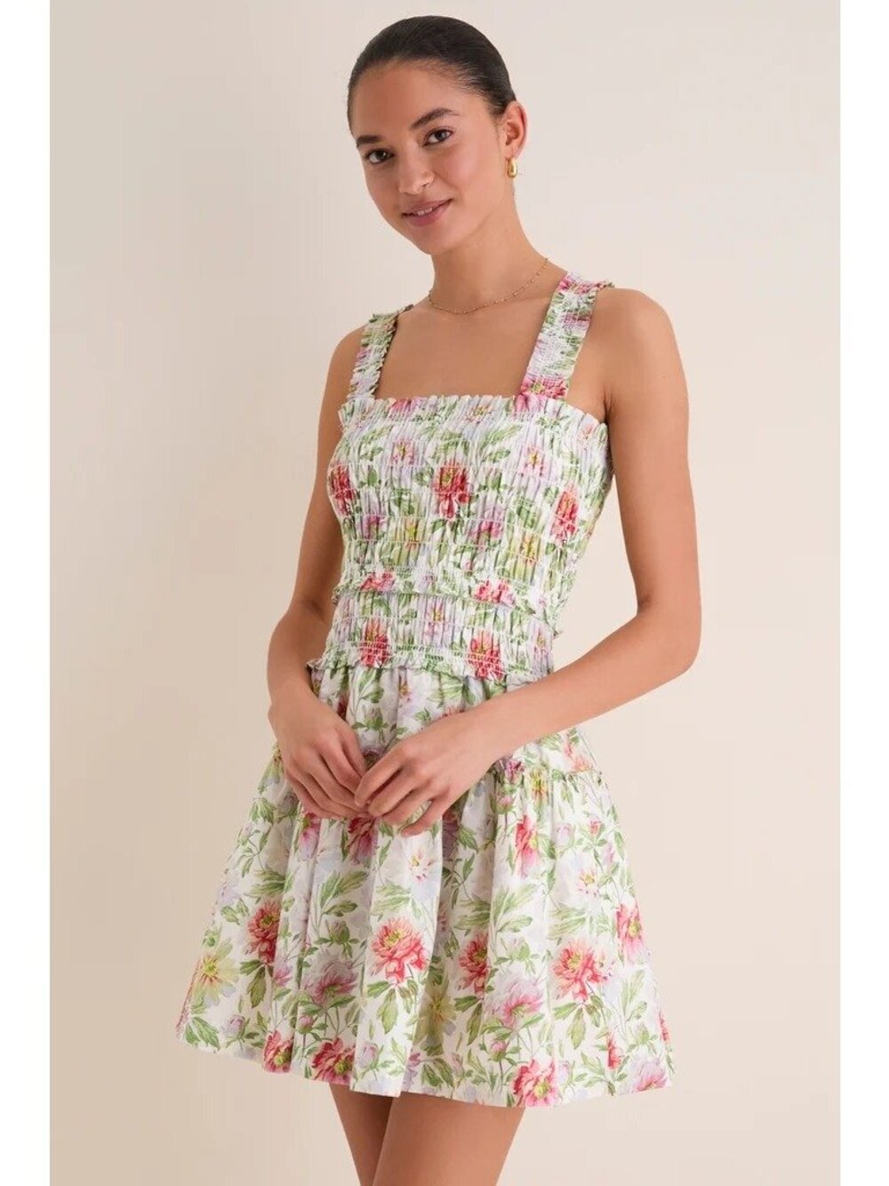 HILL HOUSE HOME The Azalea Mini Nap Dress Peony Chintz Size Medium NWT
